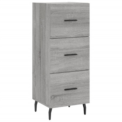 Hoge Kast 34,5X34X180 Cm Bewerkt Hout Grijs Sonoma Eikenkleurig