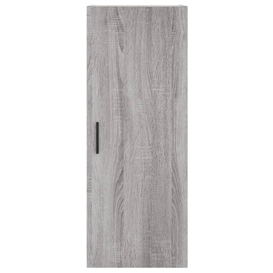 Hoge Kast 34,5X34X180 Cm Bewerkt Hout Grijs Sonoma Eikenkleurig