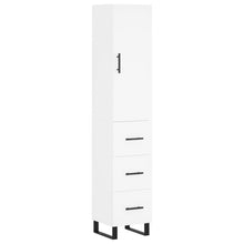 Hoge Kast 34,5X34X180 Cm Bewerkt Hout Wit