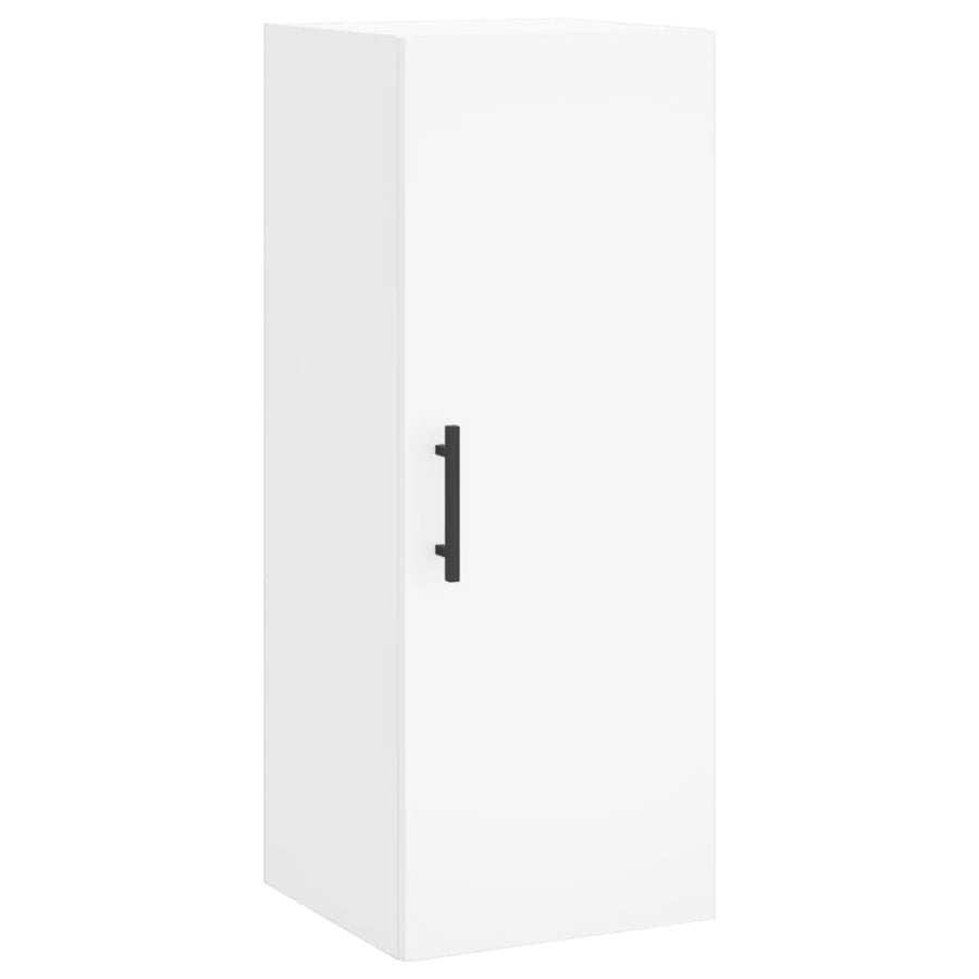 Hoge Kast 34,5X34X180 Cm Bewerkt Hout Wit