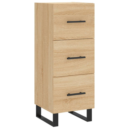 Hoge kast 34,5x34x180 cm bewerkt hout sonoma eikenkleurig