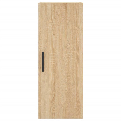Hoge kast 34,5x34x180 cm bewerkt hout sonoma eikenkleurig