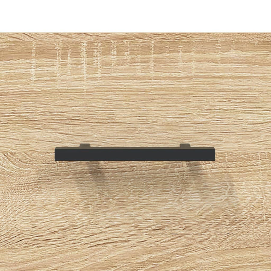 Hoge kast 34,5x34x180 cm bewerkt hout sonoma eikenkleurig