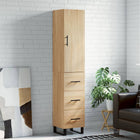 Hoge kast 34,5x34x180 cm bewerkt hout sonoma eiken