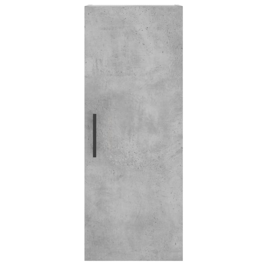 Hoge Kast 34,5X34X180 Cm Bewerkt Hout Betongrijs
