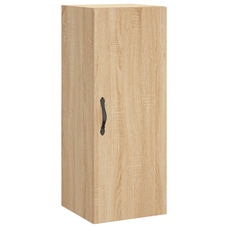 Hoge kast 34,5x34x180 cm bewerkt hout sonoma eikenkleurig