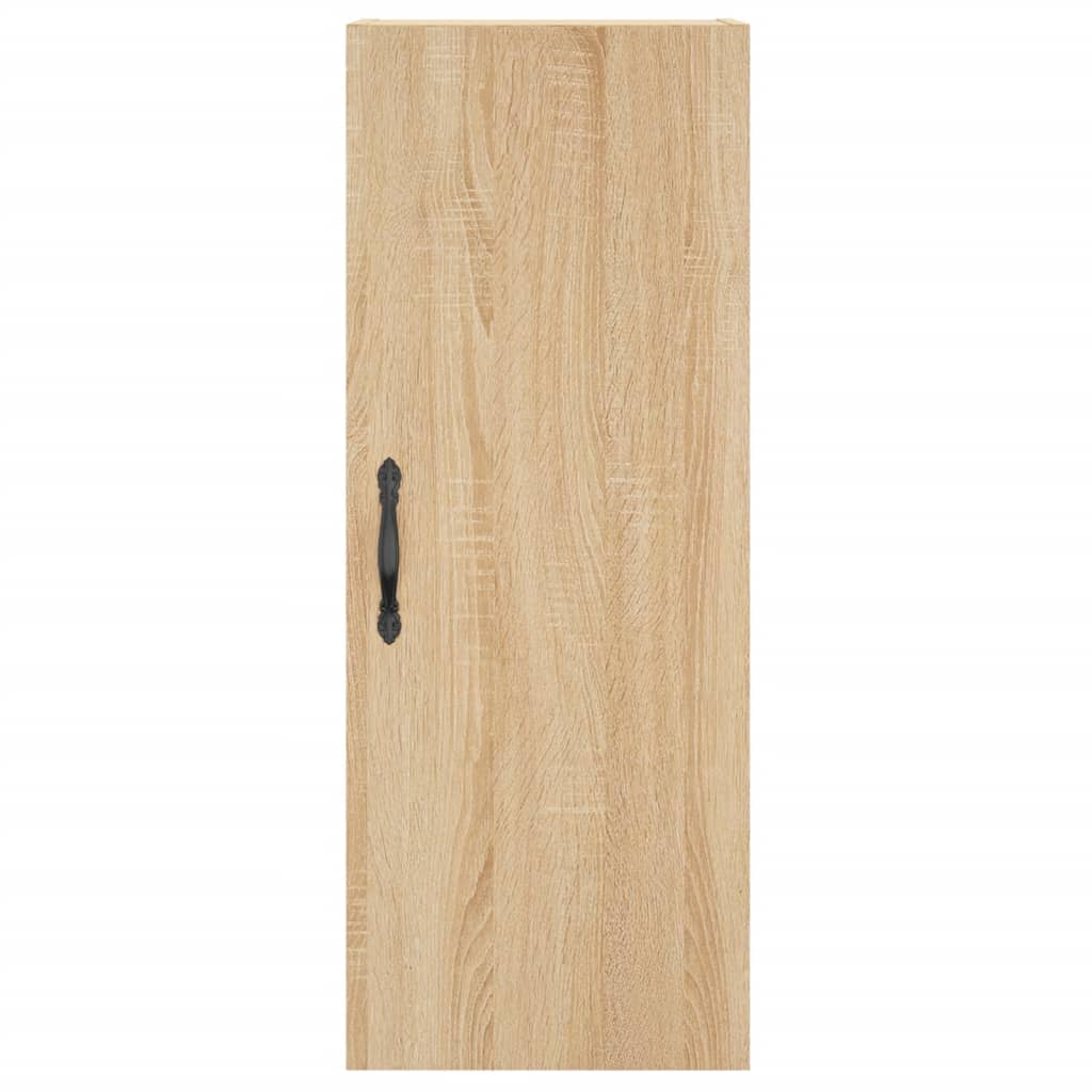 Hoge kast 34,5x34x180 cm bewerkt hout sonoma eikenkleurig