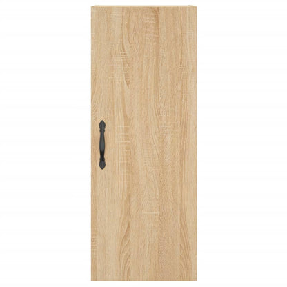 Hoge kast 34,5x34x180 cm bewerkt hout sonoma eikenkleurig