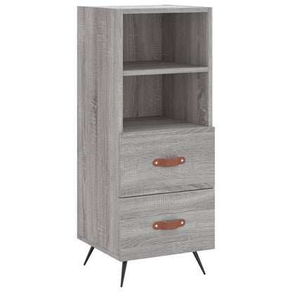 Hoge Kast 34,5X34X180 Cm Bewerkt Hout Grijs Sonoma Eikenkleurig