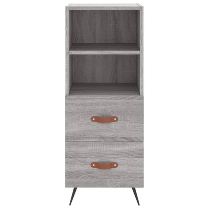 Hoge Kast 34,5X34X180 Cm Bewerkt Hout Grijs Sonoma Eikenkleurig