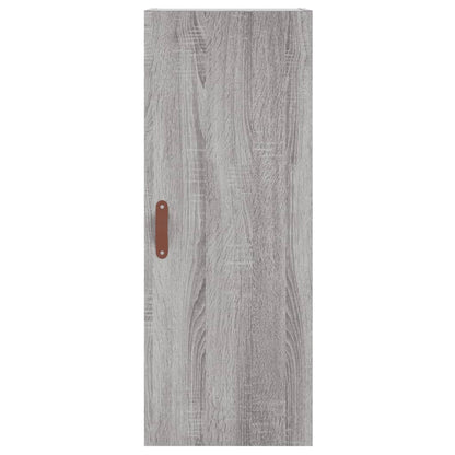 Hoge Kast 34,5X34X180 Cm Bewerkt Hout Grijs Sonoma Eikenkleurig