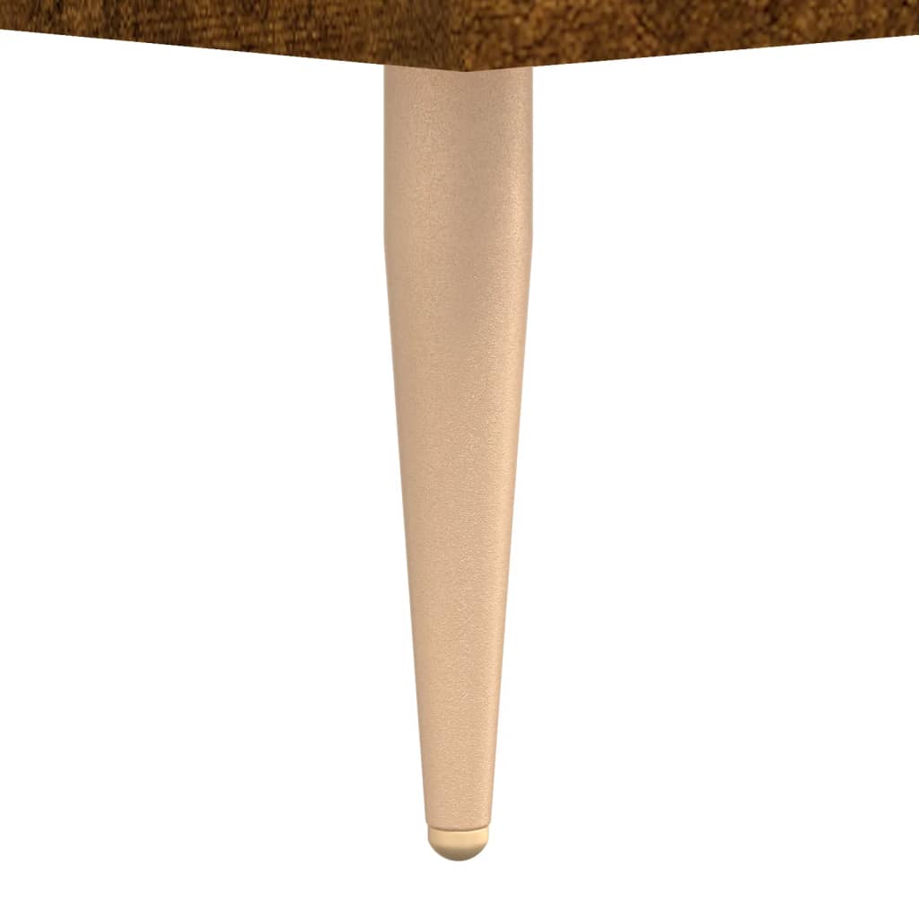 Hoge Kast 34,5X34X180 Cm Bewerkt Hout Gerookt Eikenkleurig
