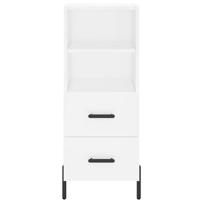 Hoge Kast 34,5X34X180 Cm Bewerkt Hout Wit