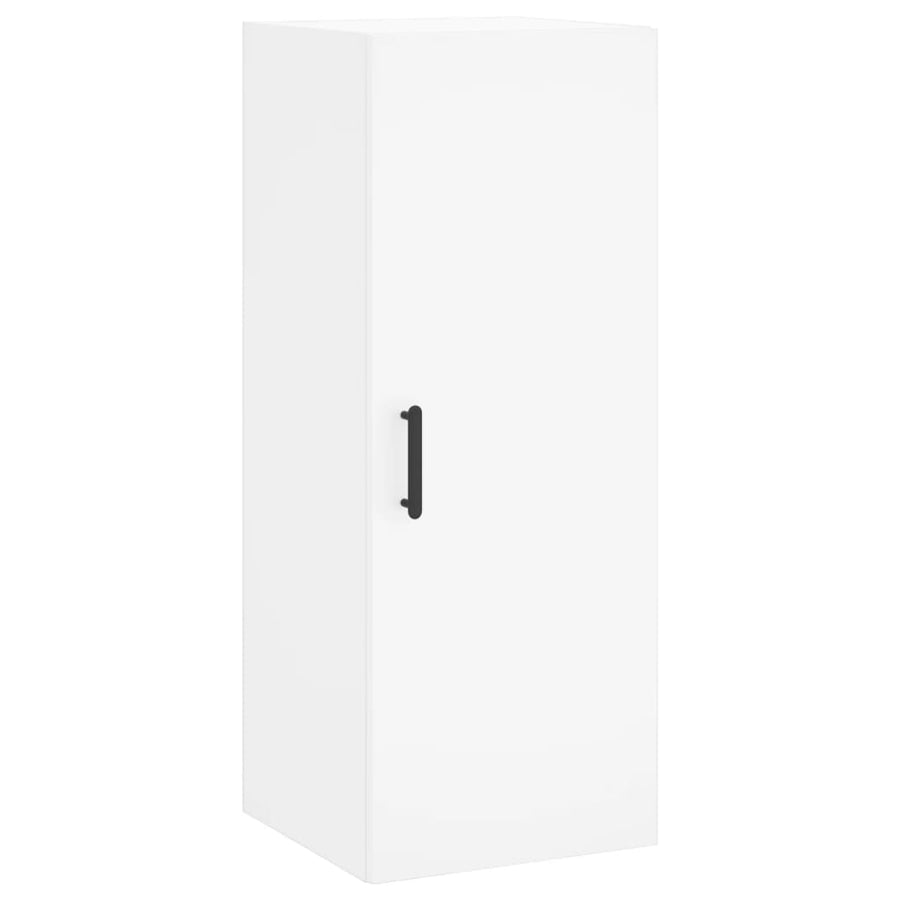 Hoge Kast 34,5X34X180 Cm Bewerkt Hout Wit