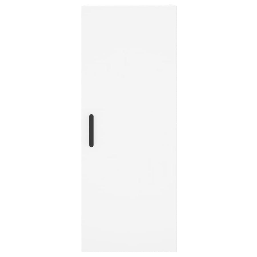 Hoge Kast 34,5X34X180 Cm Bewerkt Hout Wit