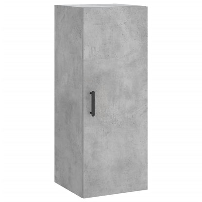 Hoge kast 34,5x34x180 cm bewerkt hout betongrijs