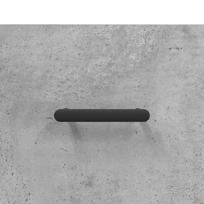 Hoge kast 34,5x34x180 cm bewerkt hout betongrijs