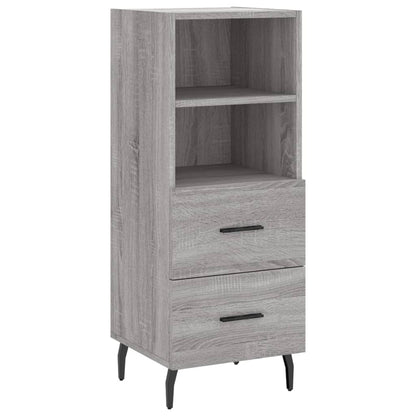 Hoge Kast 34,5X34X180 Cm Bewerkt Hout Grijs Sonoma Eikenkleurig