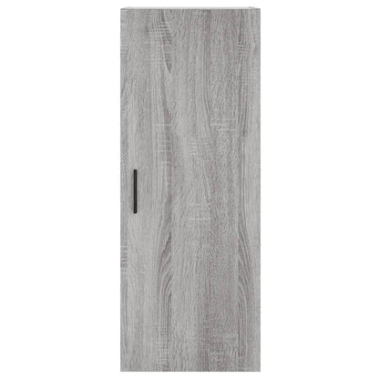 Hoge Kast 34,5X34X180 Cm Bewerkt Hout Grijs Sonoma Eikenkleurig