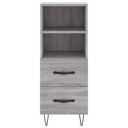 Hoge Kast 34,5X34X180 Cm Bewerkt Hout Grijs Sonoma Eikenkleurig