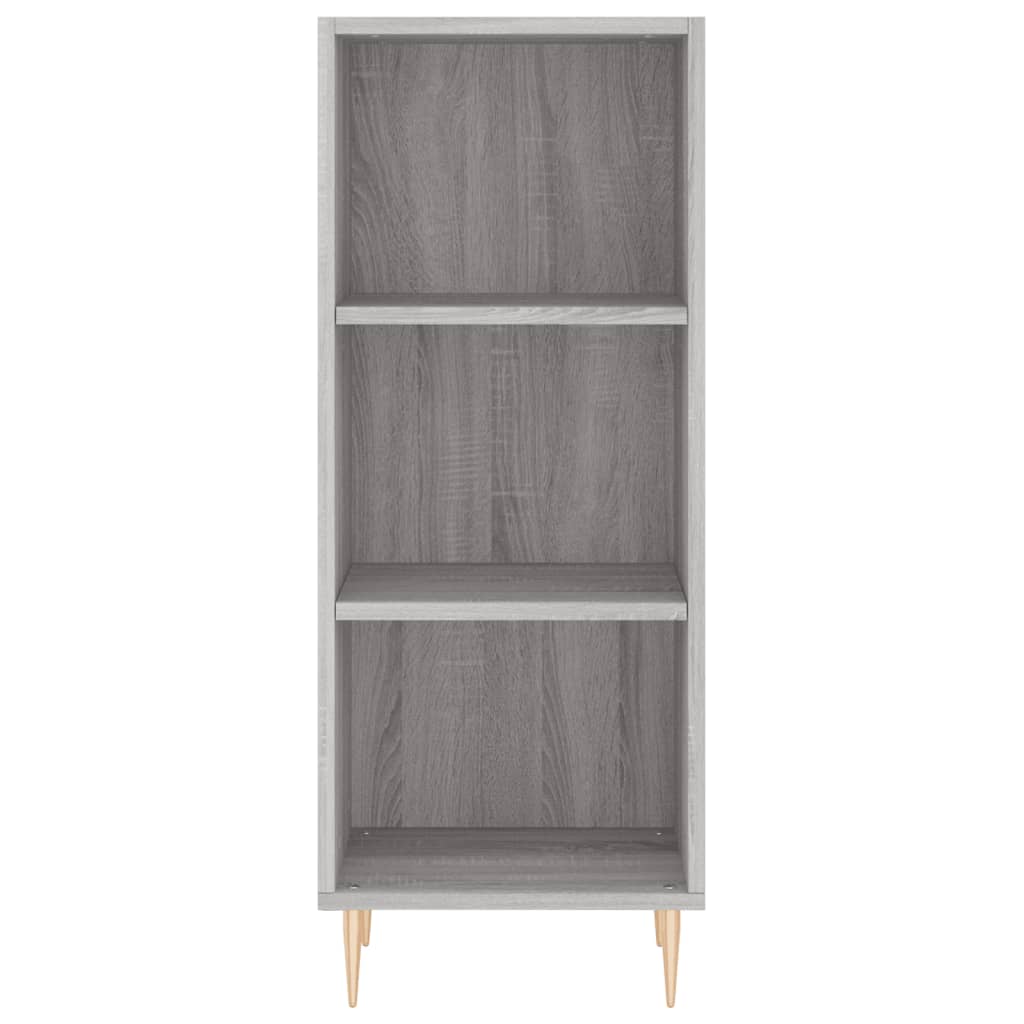 Hoge Kast 34,5X34X180 Cm Bewerkt Hout Grijs Sonoma Eikenkleurig
