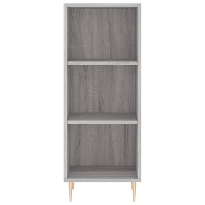 Hoge Kast 34,5X34X180 Cm Bewerkt Hout Grijs Sonoma Eikenkleurig