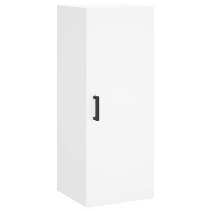 Hoge Kast 34,5X34X180 Cm Bewerkt Hout Wit