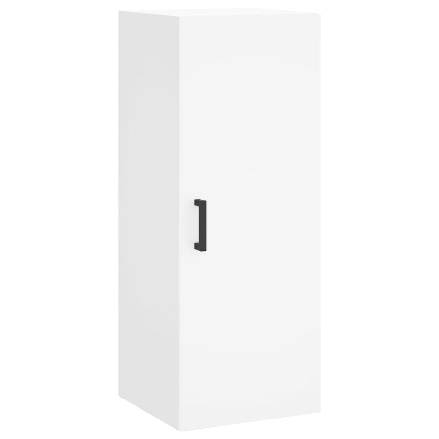 Hoge Kast 34,5X34X180 Cm Bewerkt Hout Wit