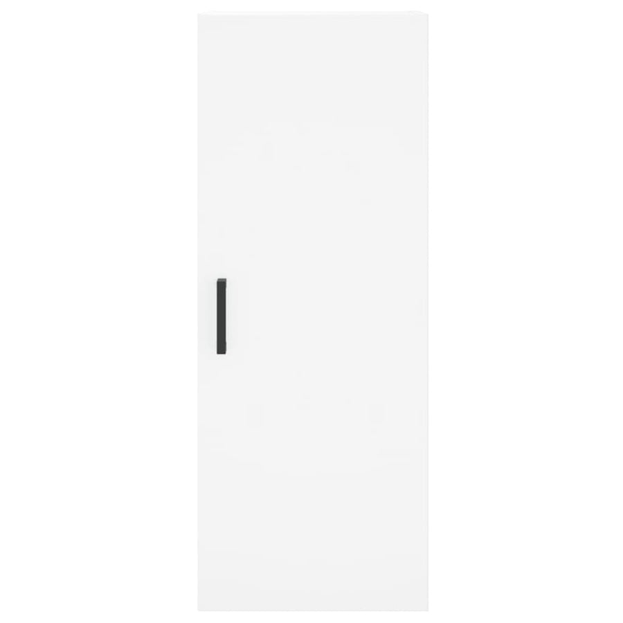 Hoge Kast 34,5X34X180 Cm Bewerkt Hout Wit