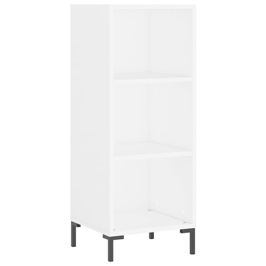 Hoge Kast 34,5X34X180 Cm Bewerkt Hout Wit