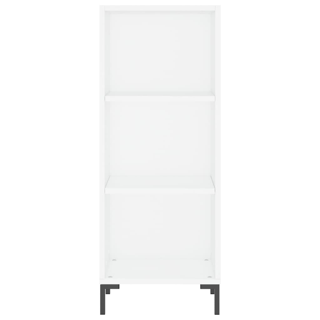 Hoge Kast 34,5X34X180 Cm Bewerkt Hout Wit