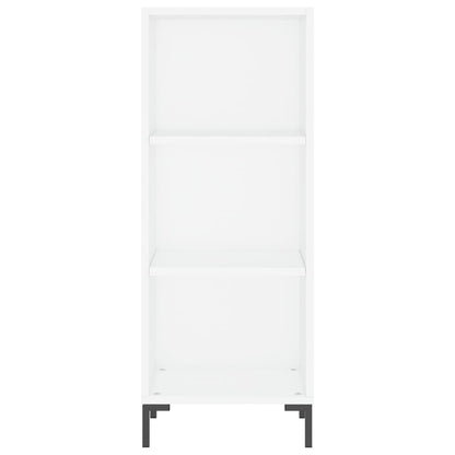 Hoge Kast 34,5X34X180 Cm Bewerkt Hout Wit