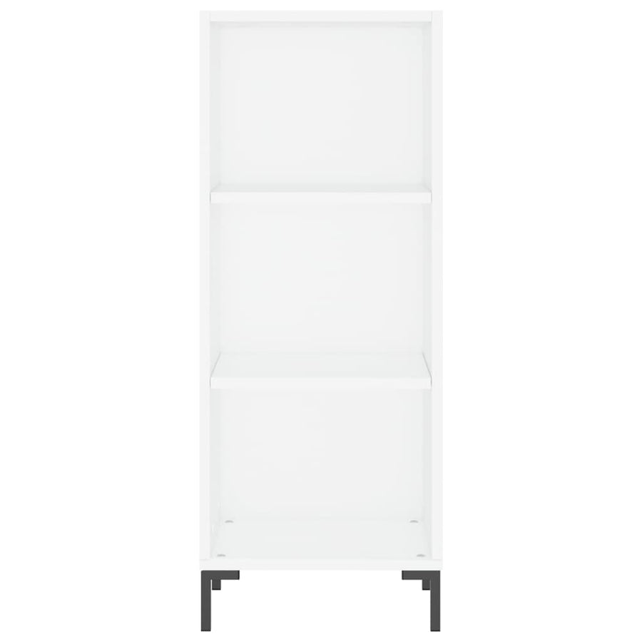 Hoge Kast 34,5X34X180 Cm Bewerkt Hout Wit