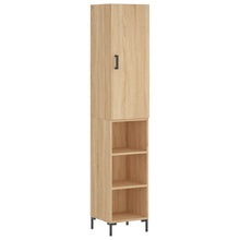 Hoge Kast 34,5X34X180 Cm Bewerkt Hout Sonoma Eikenkleurig
