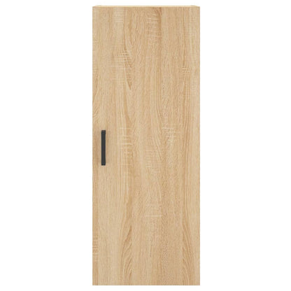 Hoge Kast 34,5X34X180 Cm Bewerkt Hout Sonoma Eikenkleurig
