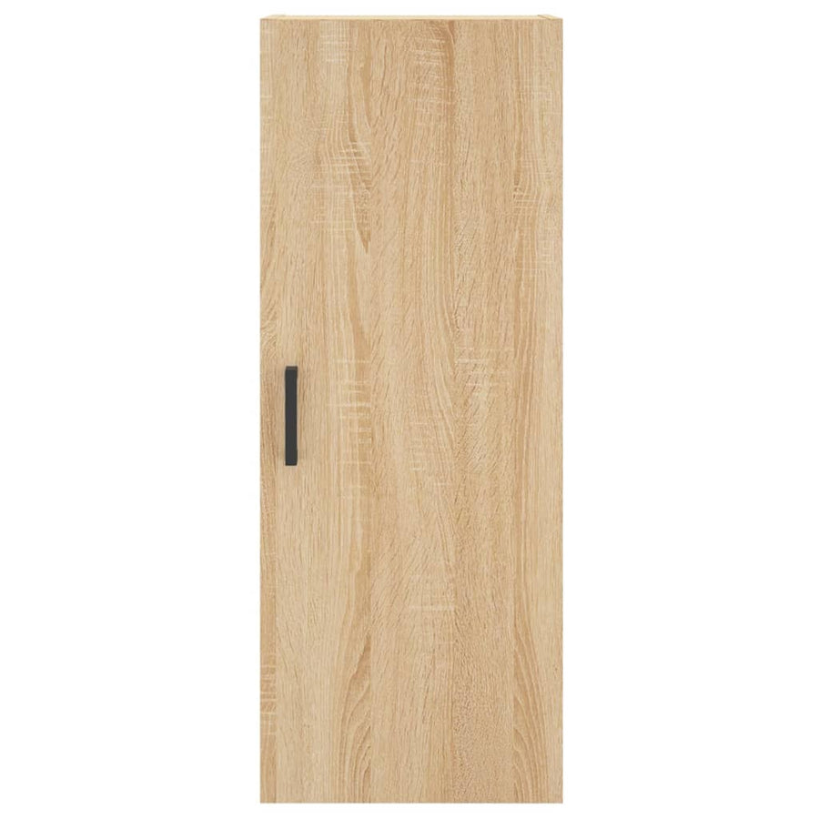 Hoge Kast 34,5X34X180 Cm Bewerkt Hout Sonoma Eikenkleurig
