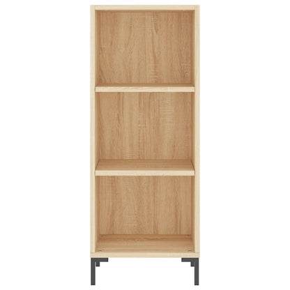 Hoge Kast 34,5X34X180 Cm Bewerkt Hout Sonoma Eikenkleurig