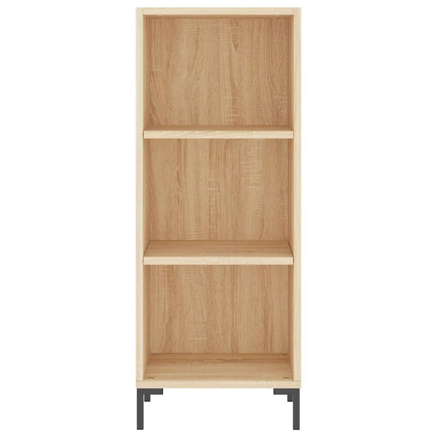 Hoge Kast 34,5X34X180 Cm Bewerkt Hout Sonoma Eikenkleurig