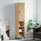 Hoge kast 34,5x34x180 cm bewerkt hout sonoma eiken