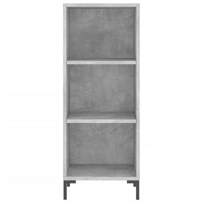 Hoge Kast 34,5X34X180 Cm Bewerkt Hout Betongrijs