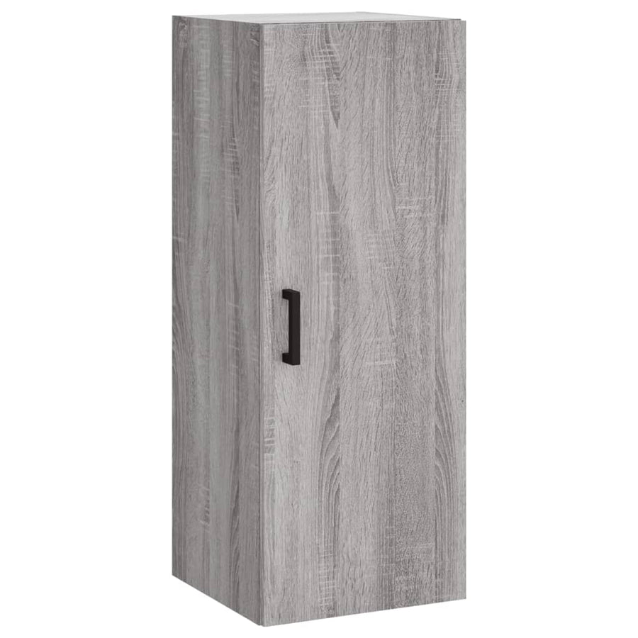 Hoge Kast 34,5X34X180 Cm Bewerkt Hout Grijs Sonoma Eikenkleurig