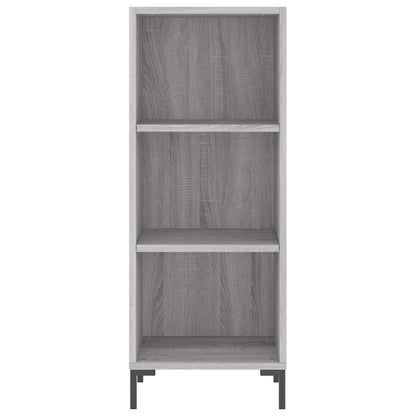 Hoge Kast 34,5X34X180 Cm Bewerkt Hout Grijs Sonoma Eikenkleurig