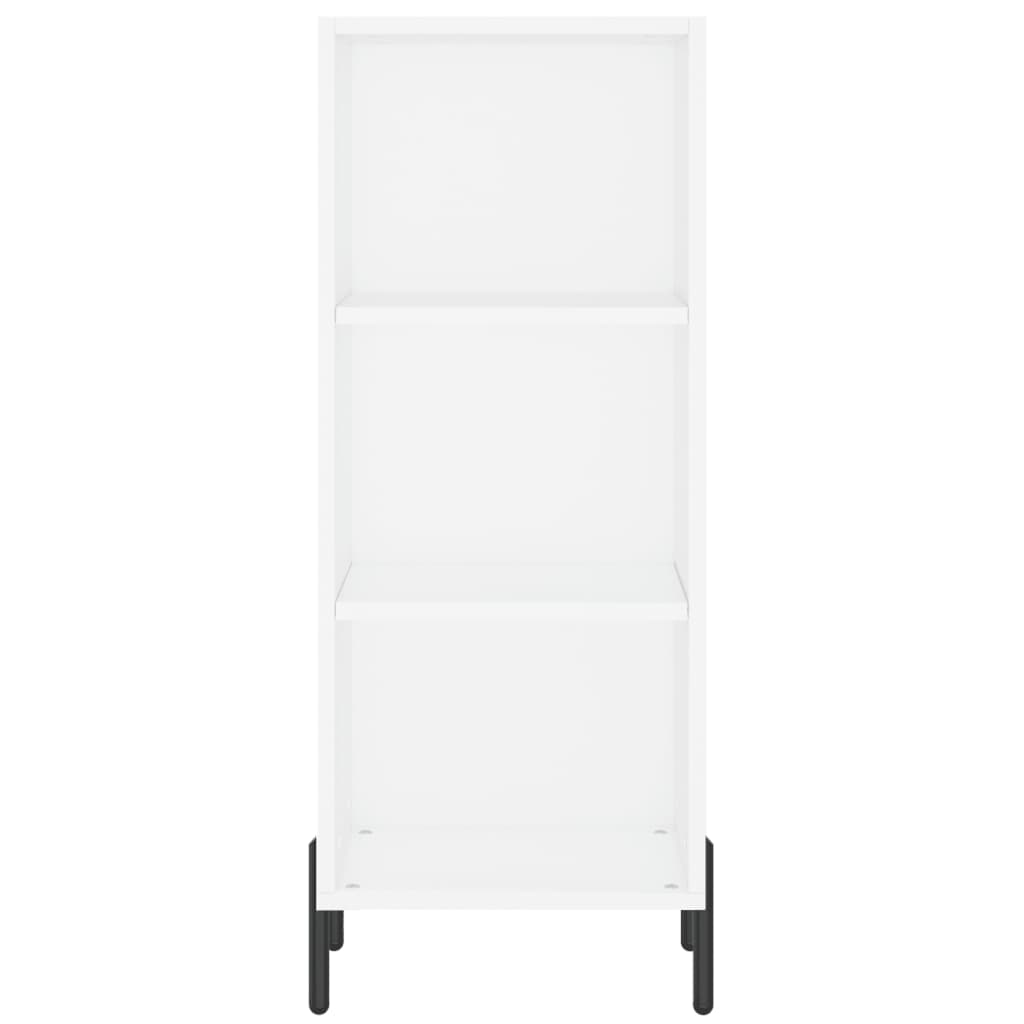 Hoge Kast 34,5X34X180 Cm Bewerkt Hout Wit