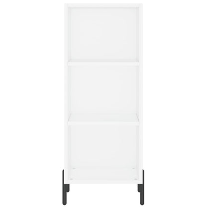 Hoge Kast 34,5X34X180 Cm Bewerkt Hout Wit