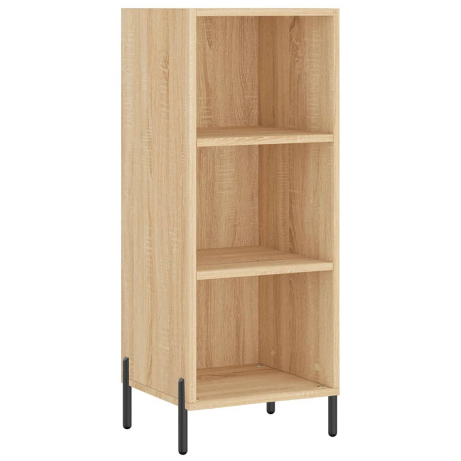 Hoge Kast 34,5X34X180 Cm Bewerkt Hout Kleurig Sonoma eiken
