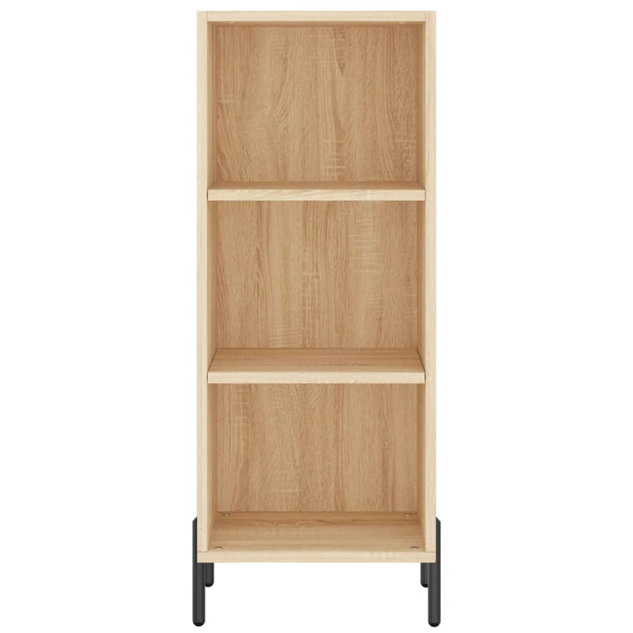 Hoge Kast 34,5X34X180 Cm Bewerkt Hout Kleurig Sonoma eiken
