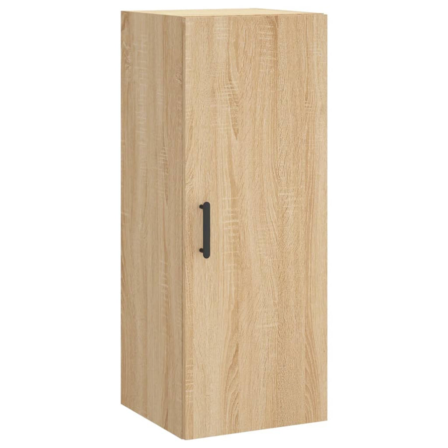 Hoge Kast 34,5X34X180 Cm Bewerkt Hout Kleurig Sonoma eiken