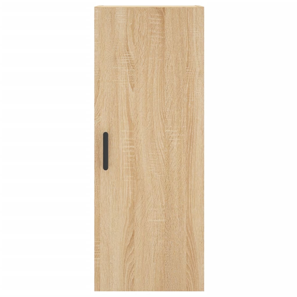 Hoge Kast 34,5X34X180 Cm Bewerkt Hout Kleurig Sonoma eiken