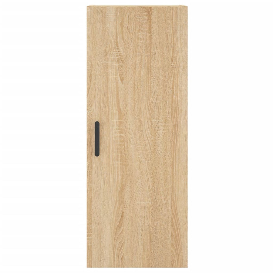 Hoge Kast 34,5X34X180 Cm Bewerkt Hout Kleurig Sonoma eiken