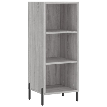 Hoge Kast 34,5X34X180 Cm Bewerkt Hout Grijs Sonoma Eikenkleurig